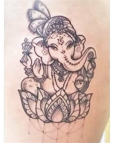 Hindu Elephant God Tattoo
