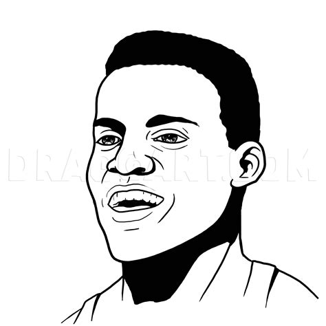 How To Draw Carl Lewis, Drawing, Step by Step, by MichaelY - DragoArt