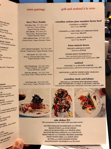 Menu At 360 The Restaurant At The Cn Tower, Toronto – WPKAEY