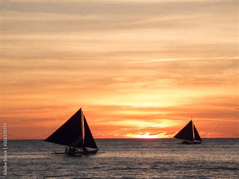 Boracay Sunset Stock Photo | Adobe Stock