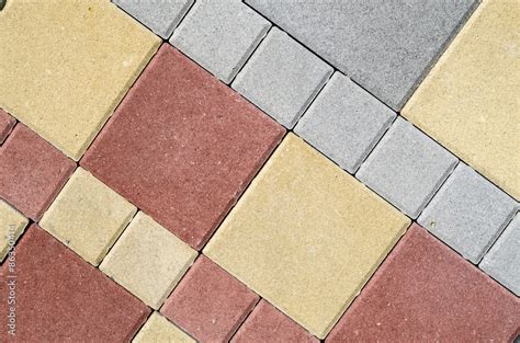 New colorful concrete blocks for paving of streets Stock Photo | Adobe ...