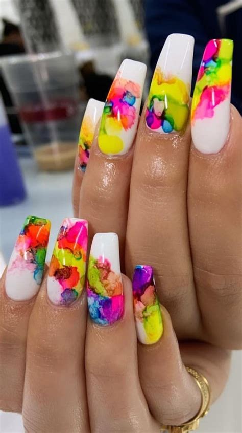 Awasome Neon Color Nails Designs Gif - jonathansamplecomics