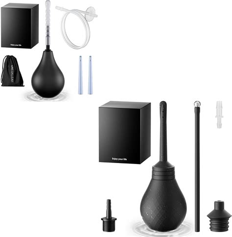 Amazon.com: Black Silicone Enema Bulb Kit 7.6oz Clean Anal Douche for