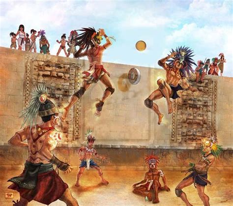 The ball game of aztecs | Aztec civilization, Mayan art, Maya art