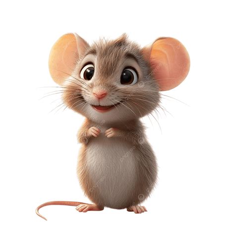 charming grey mouse illustration  kids cute cartoon mouse grey