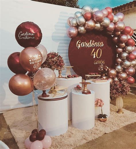 Festa De 40 Anos Chique - Temas De Festa 40 Anos Feminino - NAZAEDU