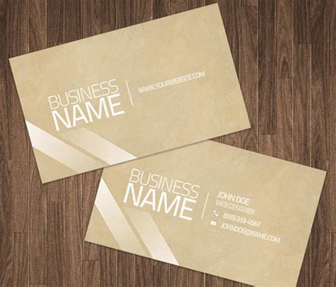 50 Free Photoshop Business Card Templates