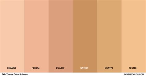 skin theme color scheme palettes schemecolorcom