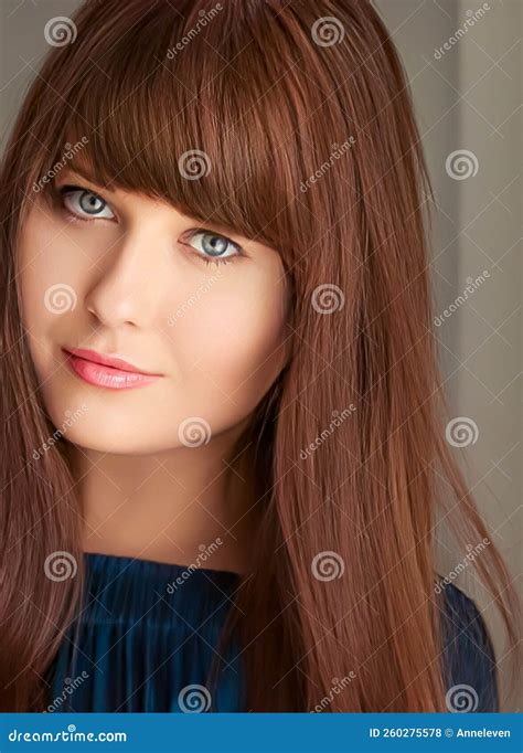 beauty  femininity beautiful woman  long hairstyle natural