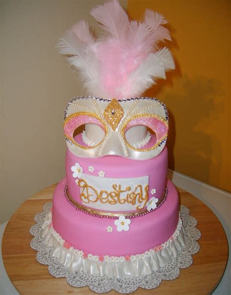 Masquerade Birthday Cake - Masquerade Cake - Pohoon Kuniing