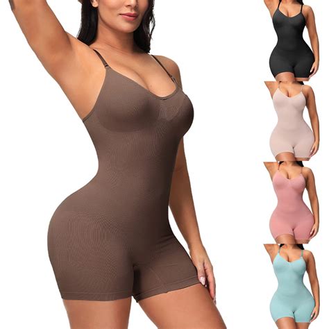 SELONE Bodysuit Romper for Women Jumpsuit Sleeveless Seamless Romper