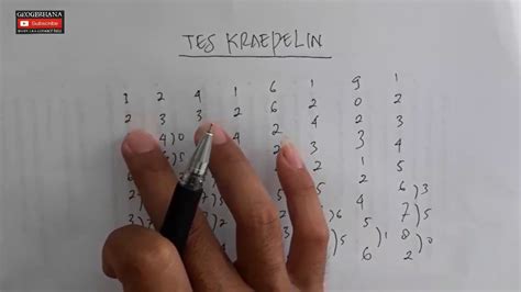 Tes Kraepelin / Tes Koran - Tes Psikotes - YouTube