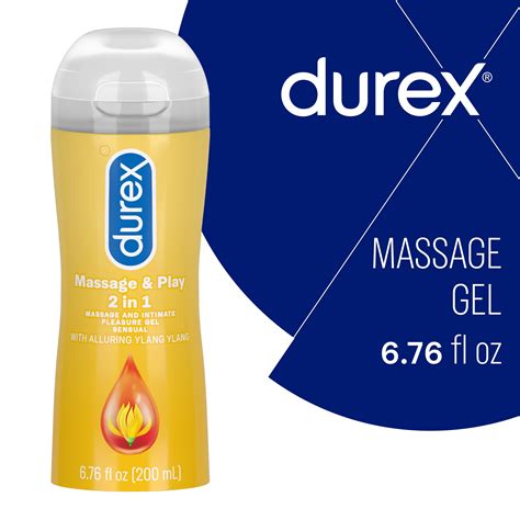 Durex Sensual Massage & Play 2 in 1, Massage Gel and Personal Lubricant