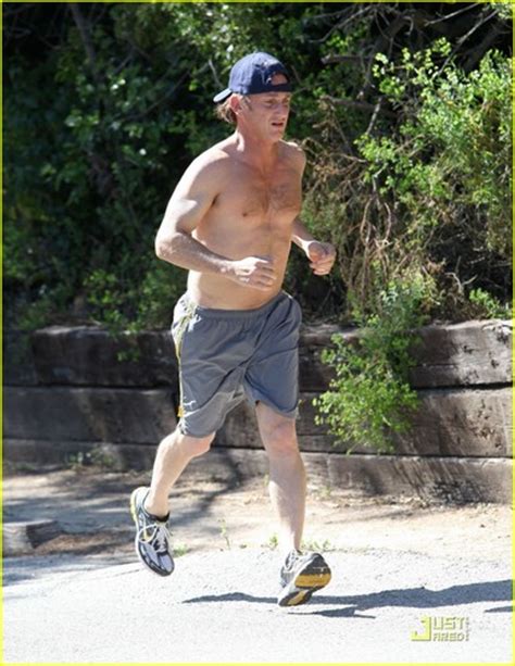 Hottest Actors images Sean Penn: Shirtless Jogging In Malibu HD ...