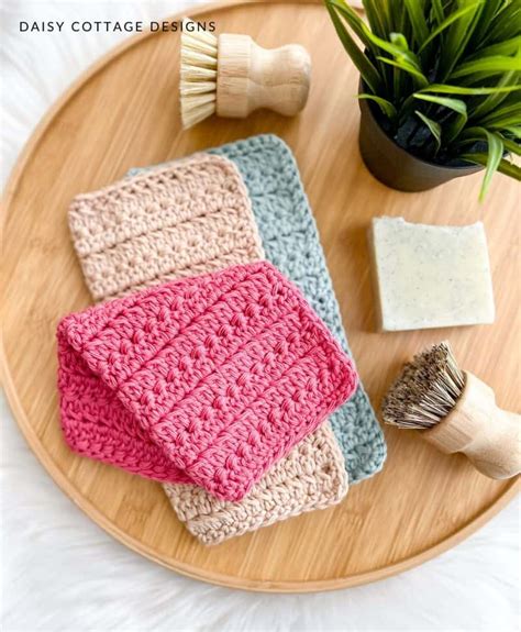 9 Easy Crochet Dishcloth Patterns (Beginner Friendly)