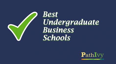 Best Undergraduate Business Schools