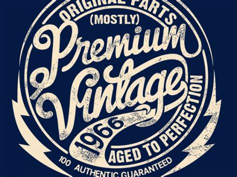 PREMIUM VINTAGE T-SHIRT 2 t-shirt design for commercial use - Buy t ...