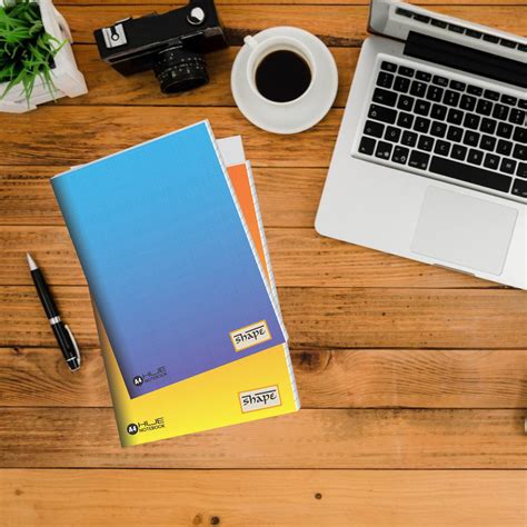 shape hue notebook  size  ruled pages pack   shape stationery