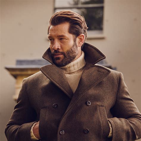 Conrad Herringbone Tweed Car Coat | Men's Country Clothing | Cordings US