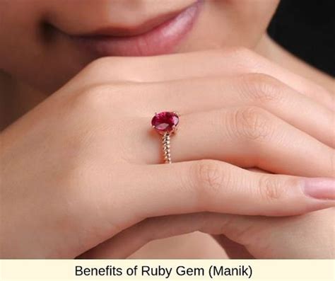 BENEFITS OF RUBY GEM (MANIK)