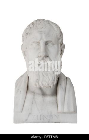 Zeno of Elea, marble statue Stock Photo - Alamy