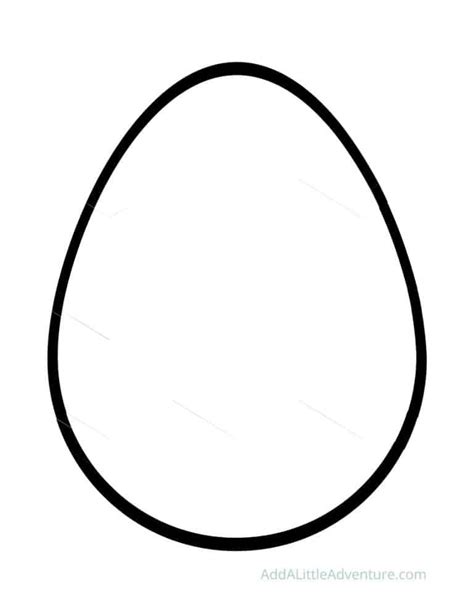 egg shape templates  easter add   adventure shape