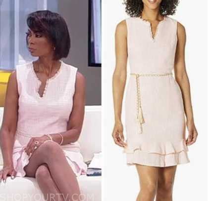 Outnumbered: August 2022 Harris Faulkner's Pink Tweed Dress | Shop Your TV