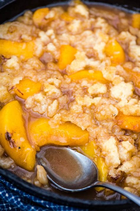 RECIPE: Campfire Peach Cobbler - Escape Adventures
