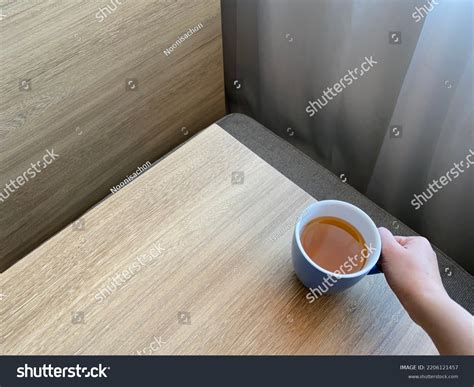 Hand Holding Cup Tea Stock Photo 2206121457 | Shutterstock