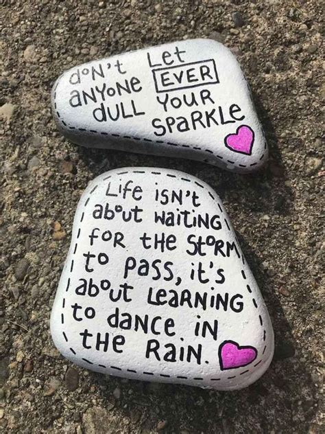 35 Awesome Painted Rocks Quotes Design Ideas (24 | Inspirational rocks ...