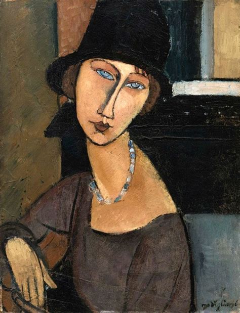 Retrato de Jeanne Hébuterne con sombrero', por Modigliani | Crédito ...