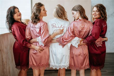 Bride Robe/Bridesmaid Robe/Bridal Robe/Wedding | Etsy