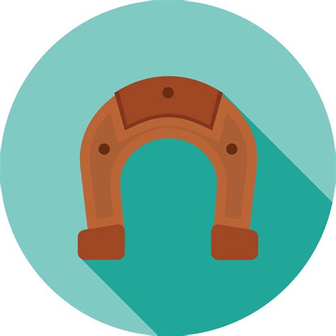 Horse Shoe Flat Long Shadow Icon 11267085 Vector Art at Vecteezy