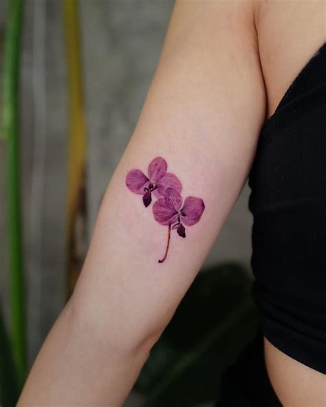 25 Prettiest Orchid Tattoo - Small Tattoos & Ideas