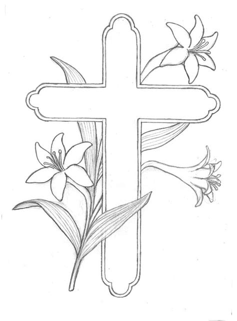 Easter Coloring Pages: Easter Lily Coloring Pages