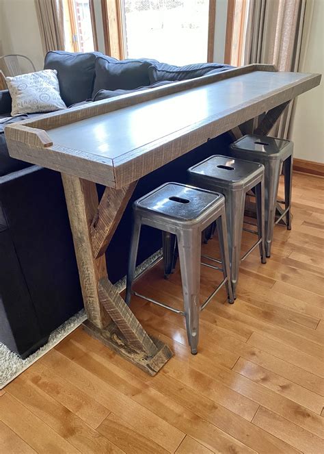 Behind Couch Bar Table - Heatherwood Bar Console Table Furniture Fair ...