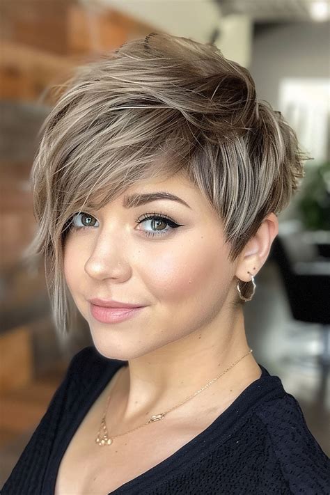 Short Choppy Side Bangs With Long Hair