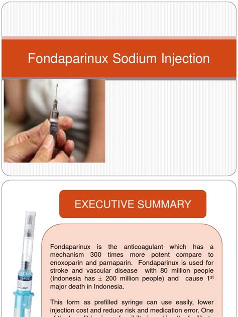 Fondaparinux Sodium Injection2 | Coagulation | Thrombosis