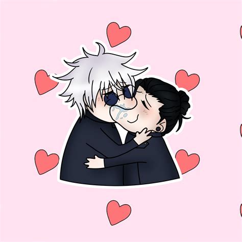 Gojo X Geto Sloppy Makeout Meme Button - Etsy