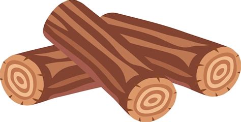 Premium Vector | Wooden Logs Pile