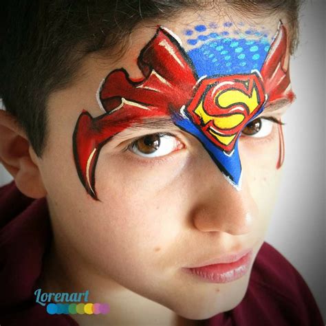 Superman Face Painting Ideas