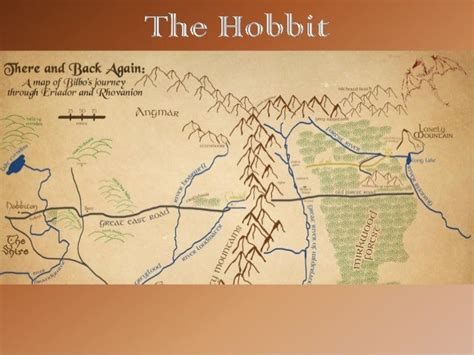 Map Of Bilbo Baggins Journey