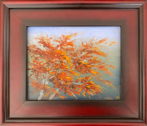 Fall Leaves Landscape Oil Painting Original Art - Etsy