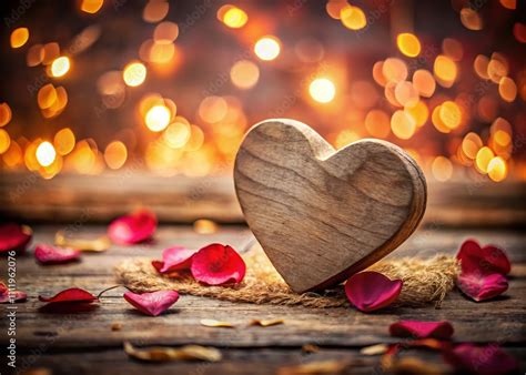 Heartfelt Wooden Valentine's Day Card Design Featuring a Unique Heart ...