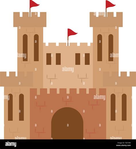 Front view of a castle Stock Vector Image & Art - Alamy