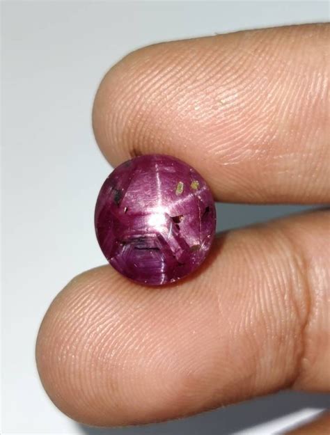 Natural Red Star Ruby Cabochon, Untreated Ujloose Star Ruby Gemstone ...