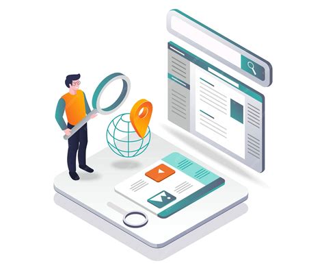 Buscando información en Internet | Vector Premium