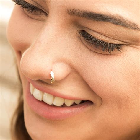 Nose Ring Tribal Nose Ring Gold Nose Ring Ethnic Nose Ring - Etsy Israel